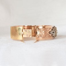 画像3: SOLD　18ct・パール・ダイヤモンドバングル (3)