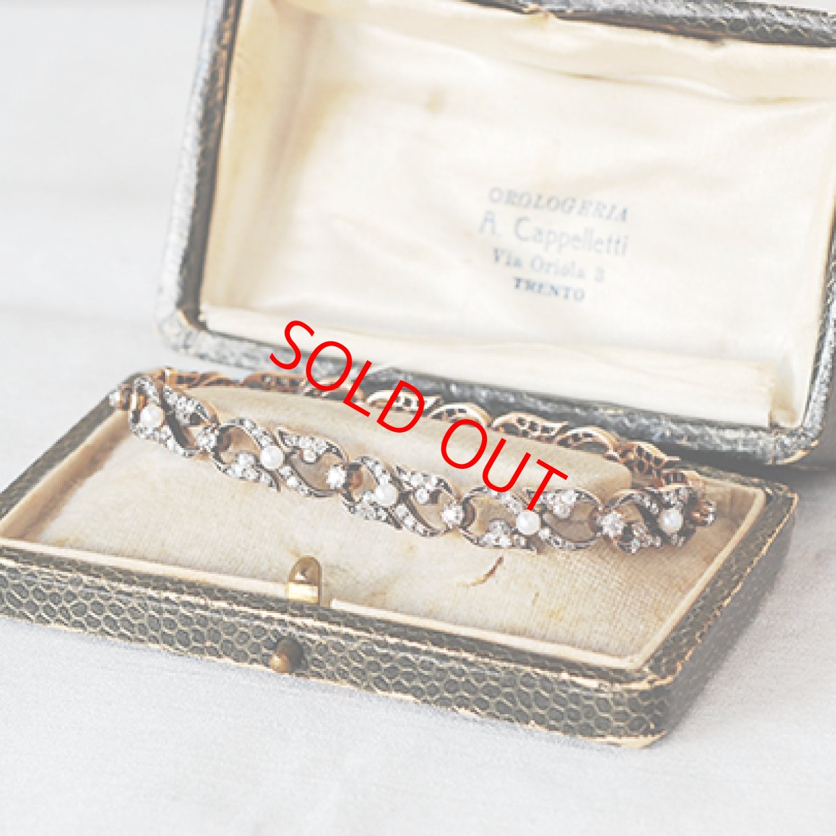 画像5: Sold 14ct・sv・ダイヤモンド・パールブレスレット (5)