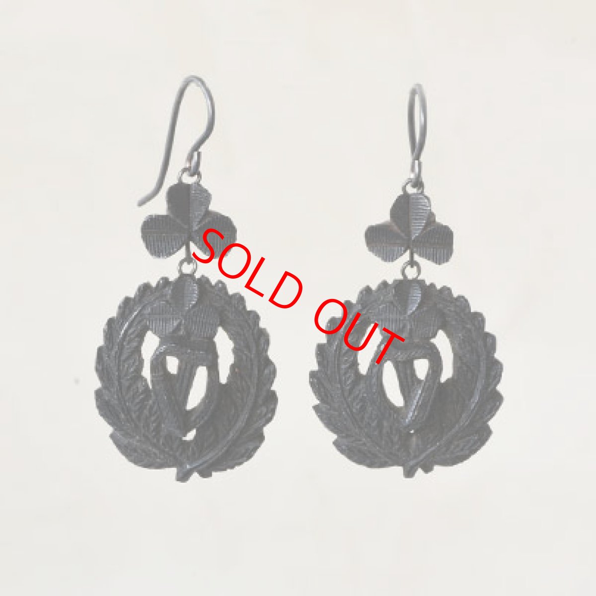 画像1: メタル ・ボグオークイヤリング (1)