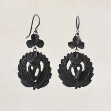 画像1: メタル ・ボグオークイヤリング (1)