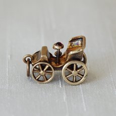 画像1: シルバー・ペーストガラス ペンダント (1)