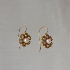 画像2: ゴールド・パールイヤリング (2)