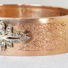 画像5: SOLD　18ct・パール・ダイヤモンドバングル (5)