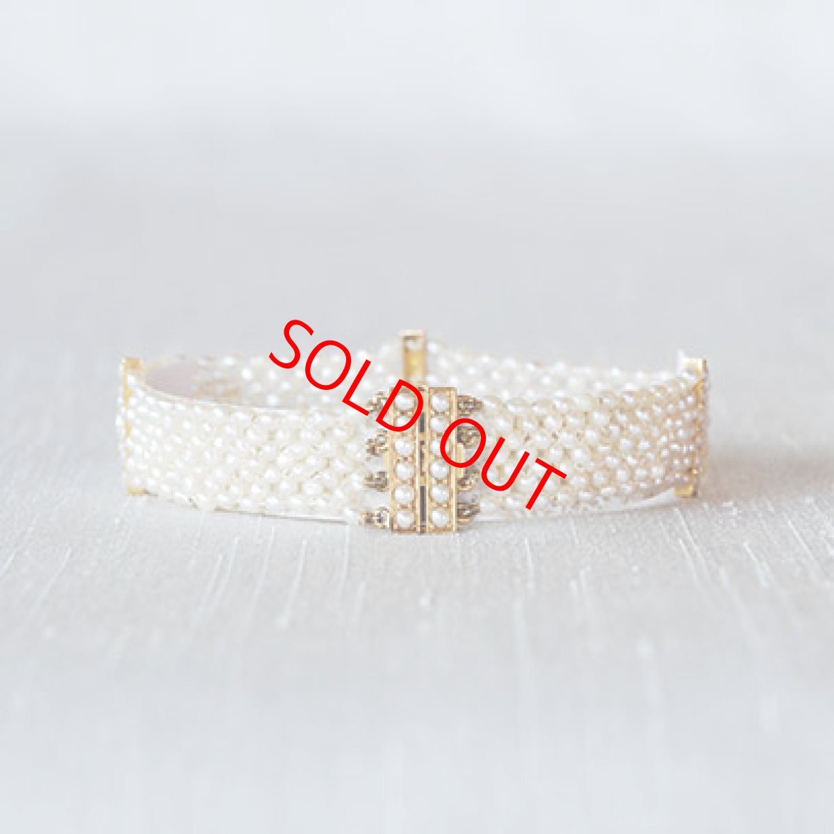 画像1: ゴールド・シードパール・ブレスレット (1)