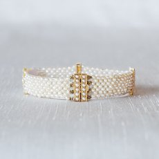 画像1: ゴールド・シードパール・ブレスレット (1)