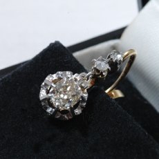 画像4: Sold ゴールド・ダイヤモンドイヤリング (4)