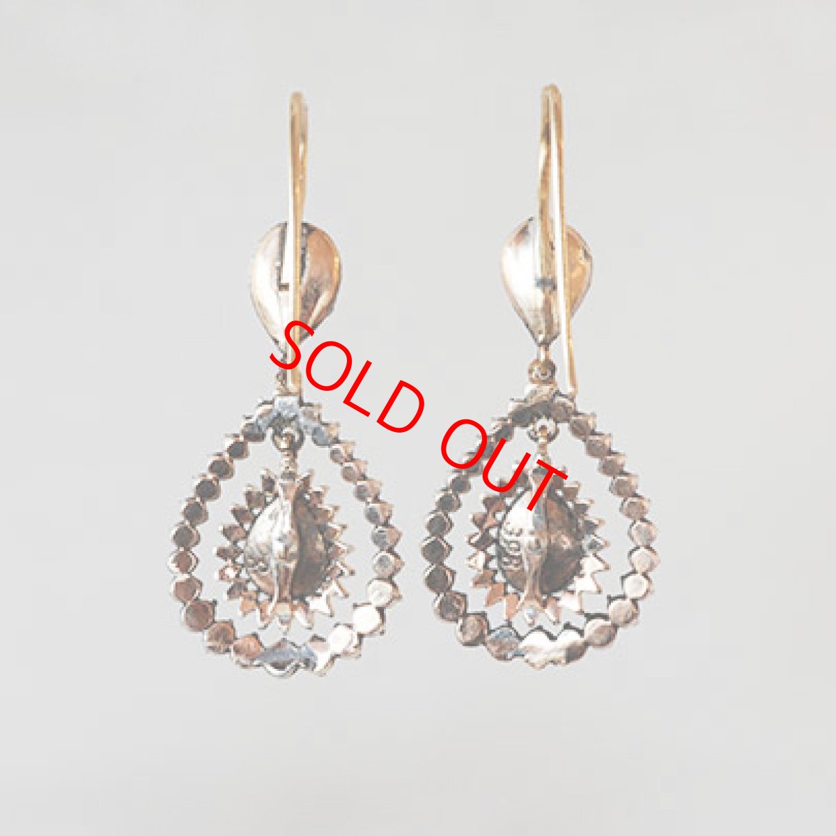 画像3: ゴールド・シルバー・ダイヤモンドイヤリング (3)