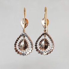 画像3: ゴールド・シルバー・ダイヤモンドイヤリング (3)