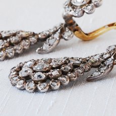 画像4: Sold ゴールド・シルバー・ダイヤモンド・イヤリング (4)
