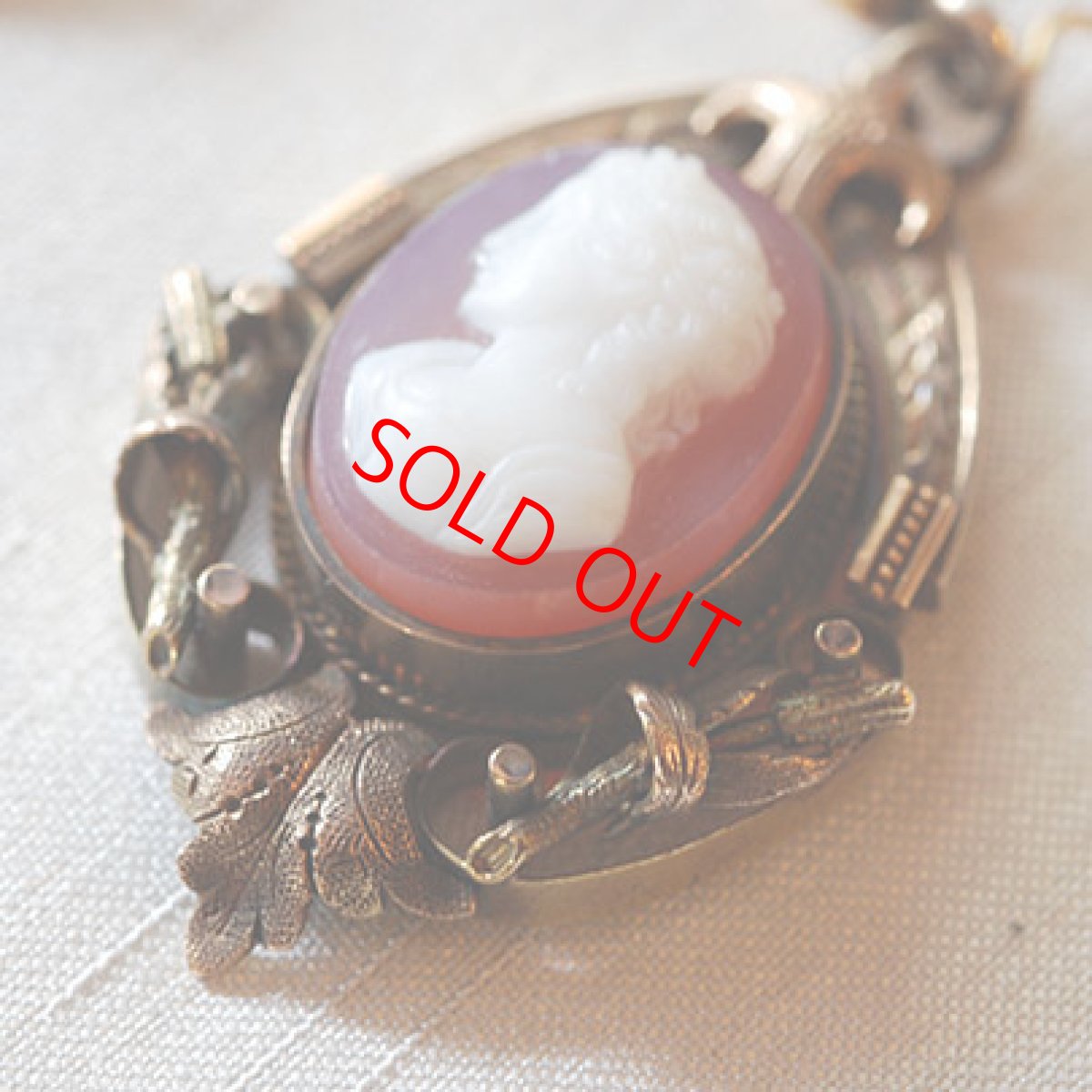 画像4: ゴールド・カメオイヤリング (4)