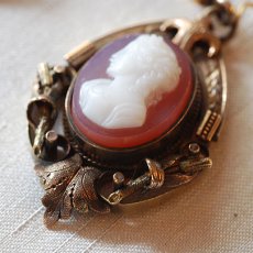 画像4: ゴールド・カメオイヤリング (4)