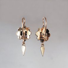 画像2: ゴールド・シルバー・ダイヤモンドイヤリング (2)