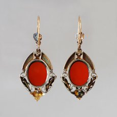 画像2: ゴールド・カメオイヤリング (2)