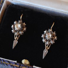 画像4: ゴールド・シルバー・ダイヤモンドイヤリング (4)