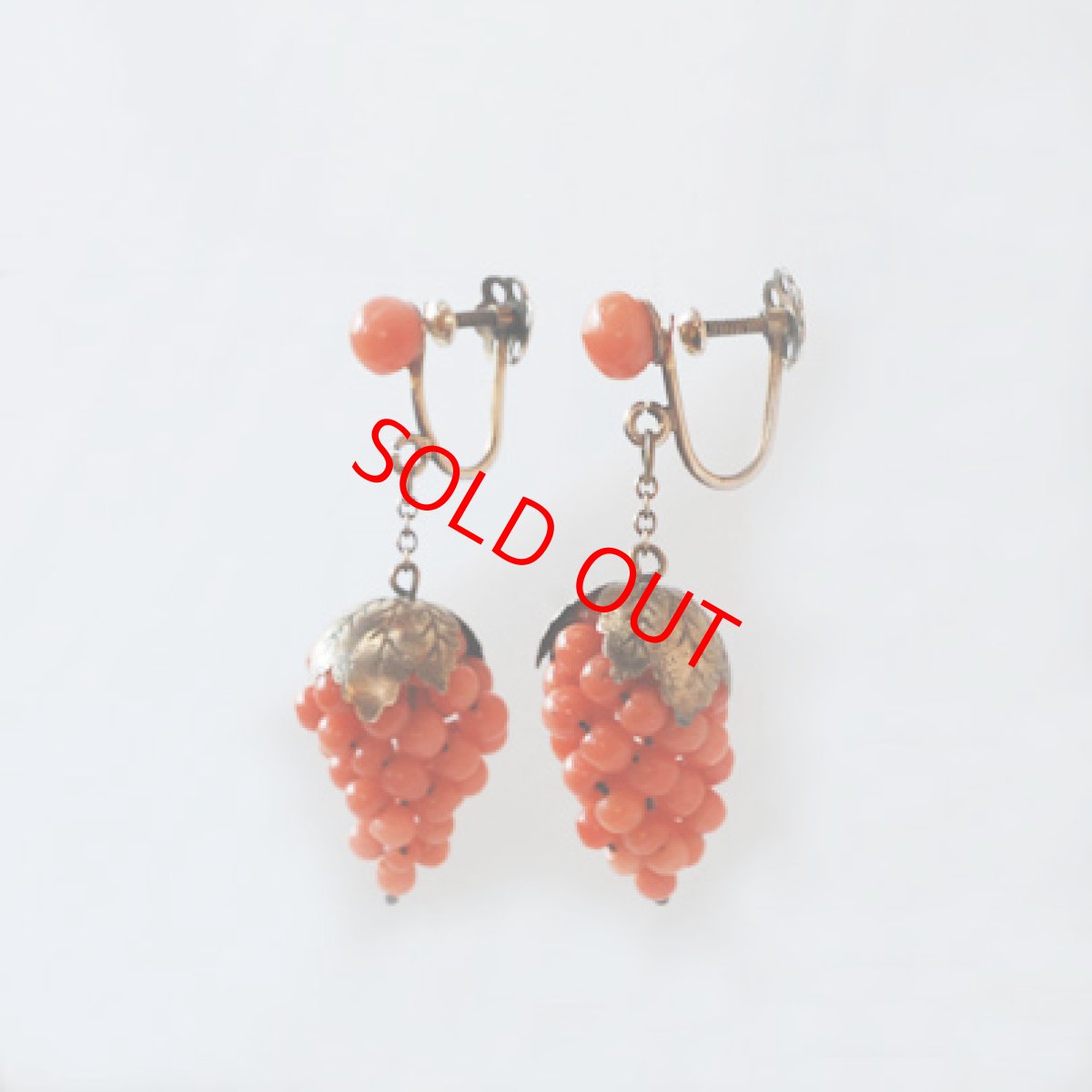 画像3: シルバーギルド・コーラルイヤリング (3)