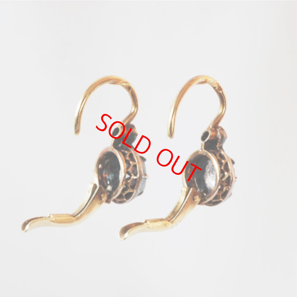 画像4: シルバー・ゴールド・ダイヤモンドイヤリング (4)