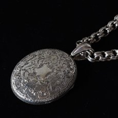 画像4: シルバー・ロケットペンダント (4)