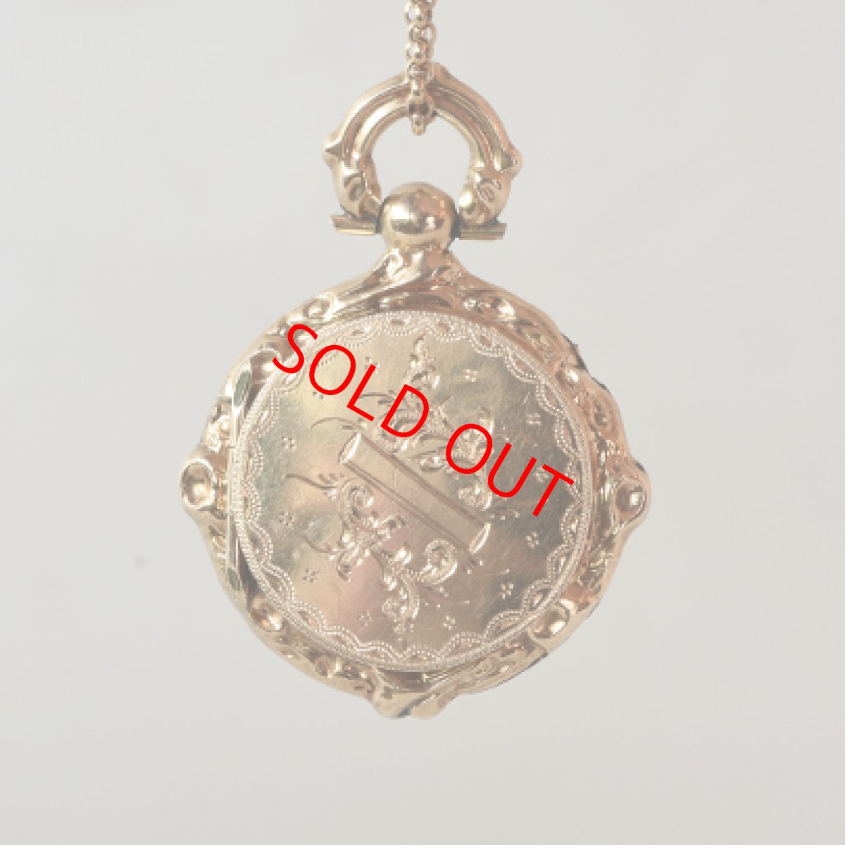 画像2: sold 14ct.ゴールド・メタル・ロケットペンダント (2)