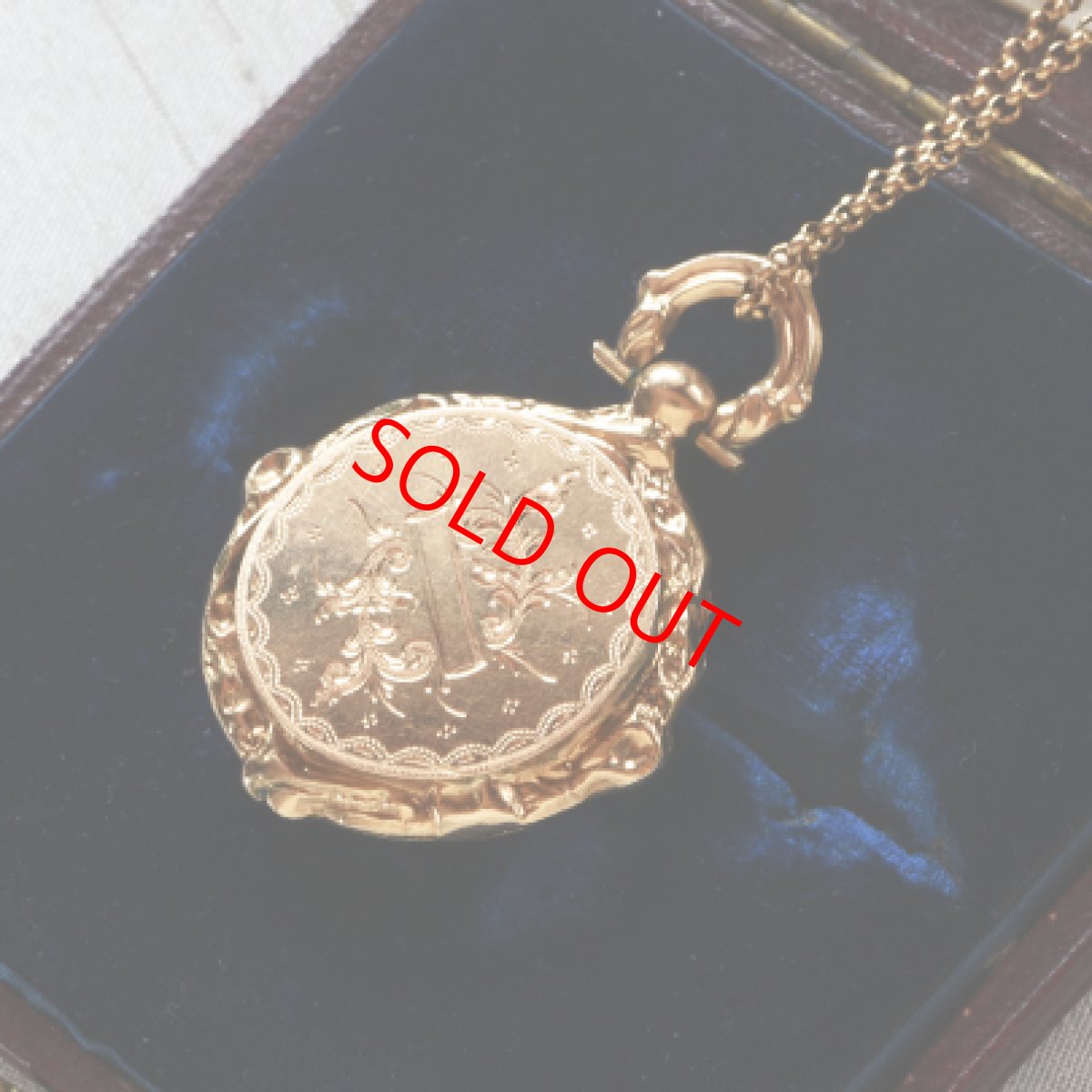 画像5: sold 14ct.ゴールド・メタル・ロケットペンダント (5)