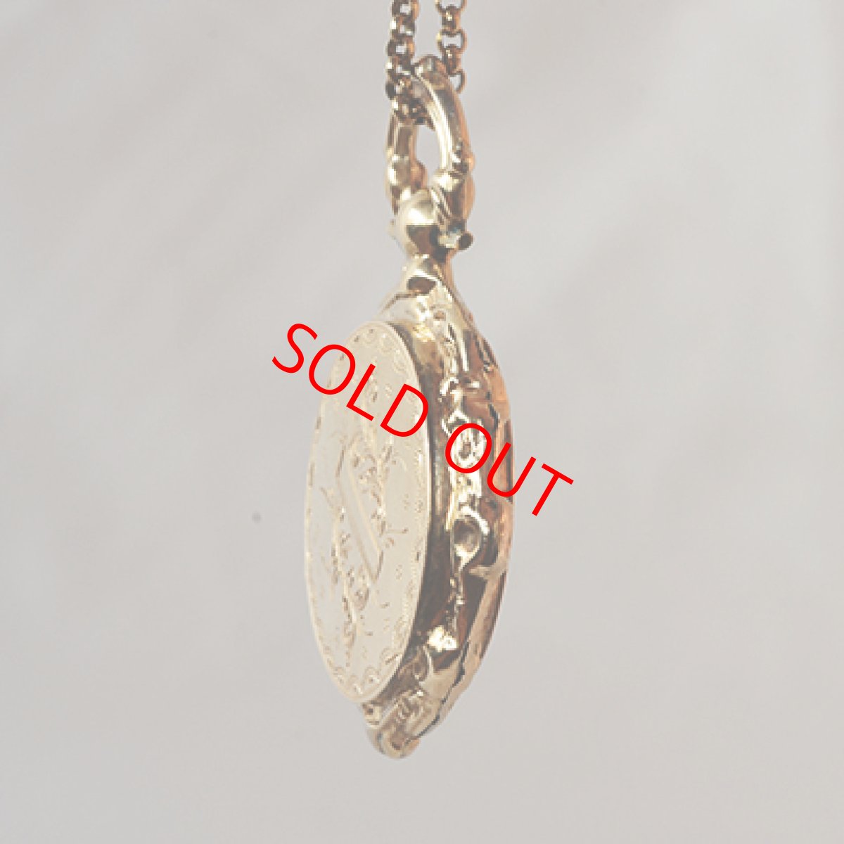 画像3: sold 14ct.ゴールド・メタル・ロケットペンダント (3)