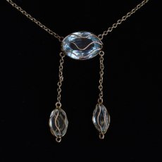 画像5: Sold ゴールド・パール・アクアマリンネックレス (5)