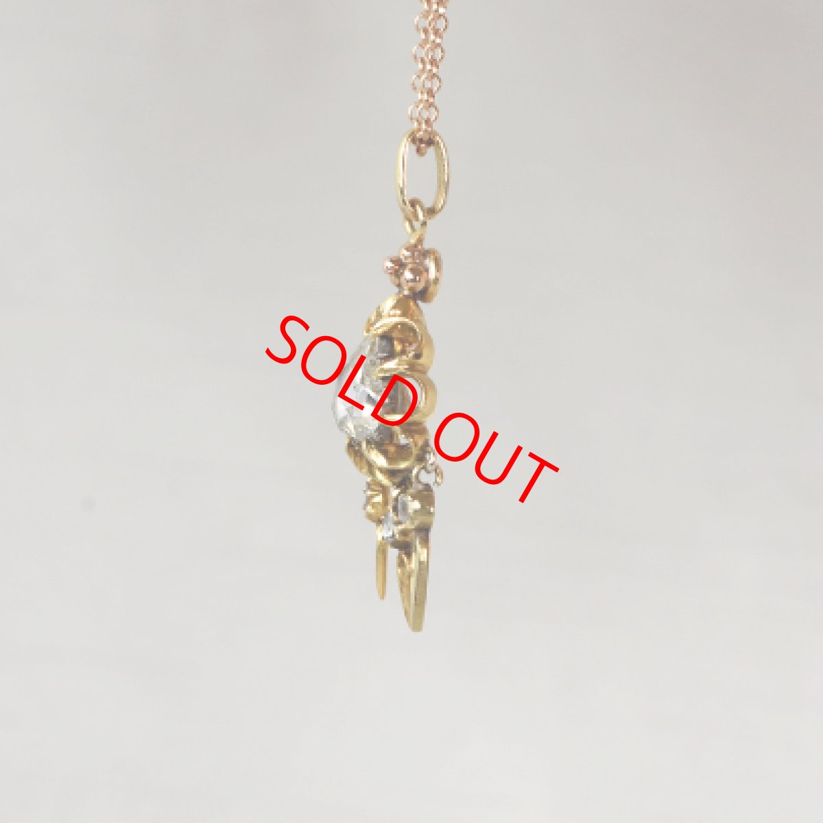 画像2: Sold 18ct.ダイヤモンド ペンダント (2)