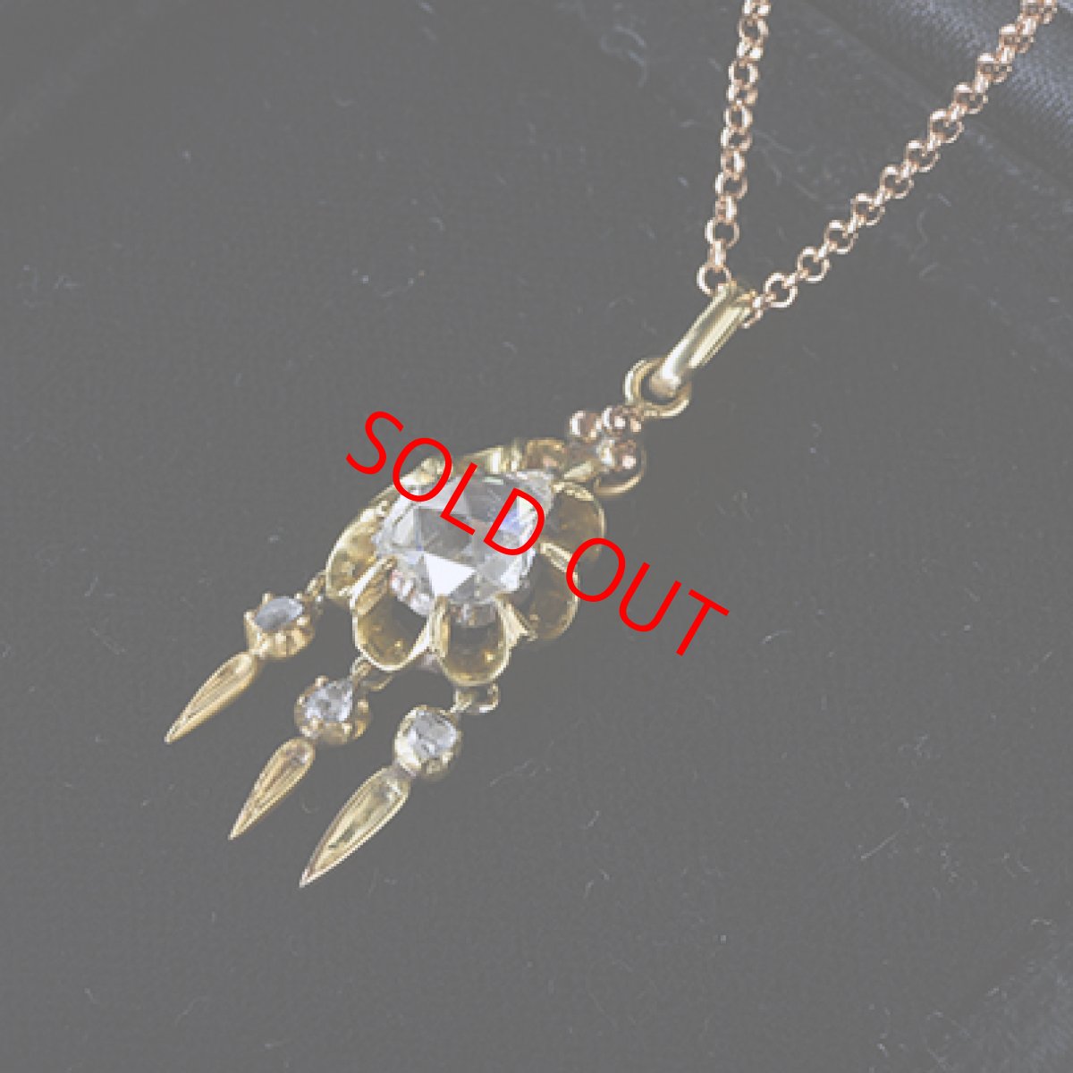 画像4: Sold 18ct.ダイヤモンド ペンダント (4)
