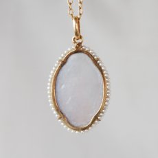画像2: 18ct.パール マザーオブパール ミニアチュールペンダント (2)