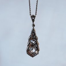 画像3: 14ct・プラチナ・ダイヤモンドペンダント (3)