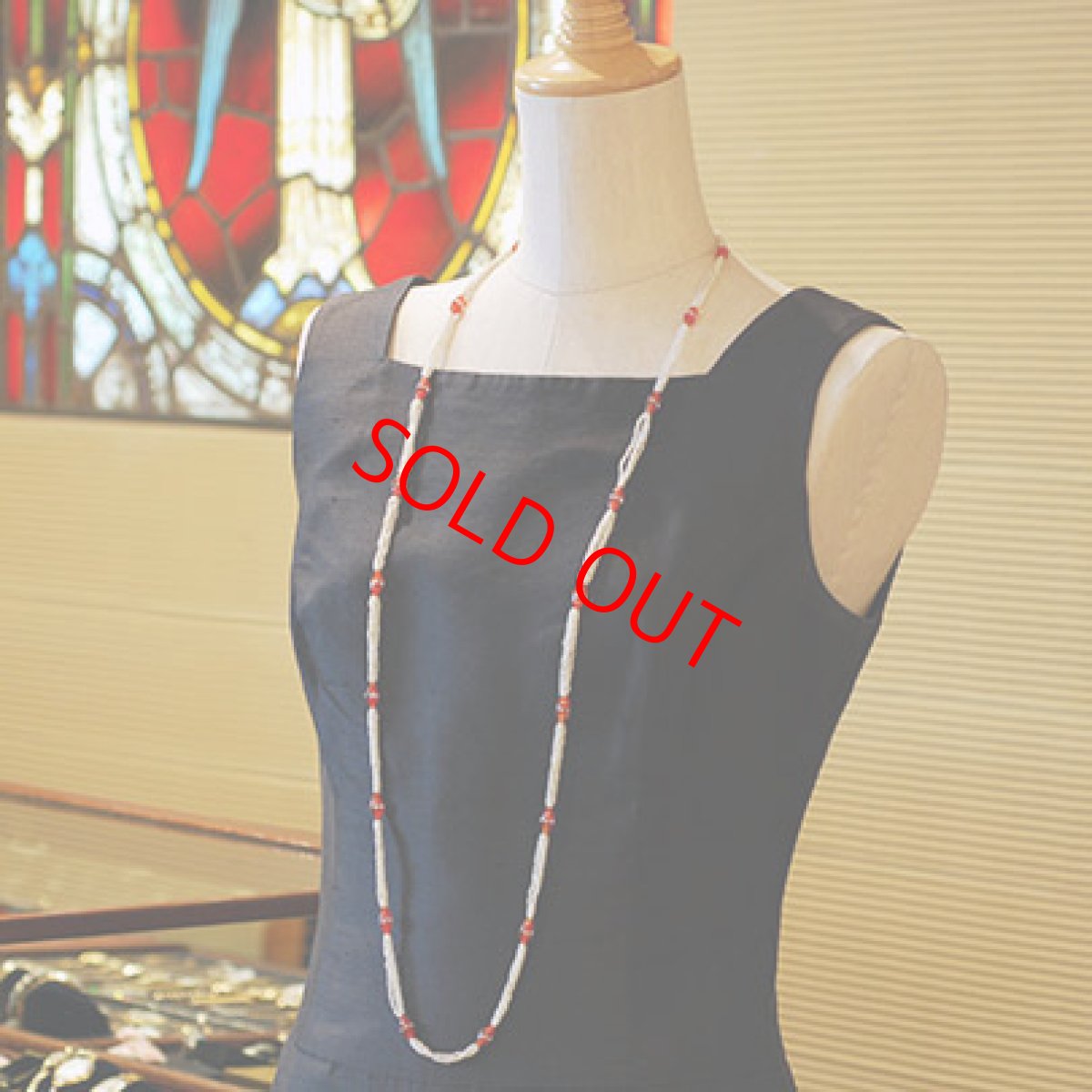 画像4: 18ct.パール・ロッククリスタル・コーネリアンネックレス (4)