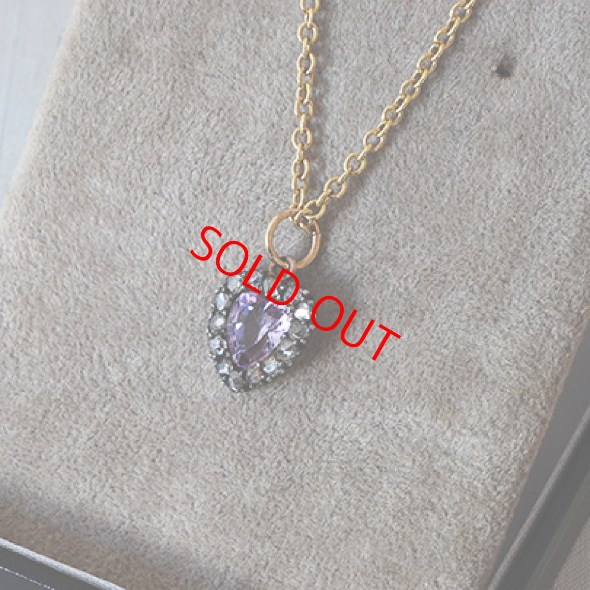 画像4: Sold ゴールド・シルバー・アメシスト・ダイヤモンドペンダント (4)