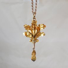 画像2: Sold ゴールド・ガーネットペンダント (2)