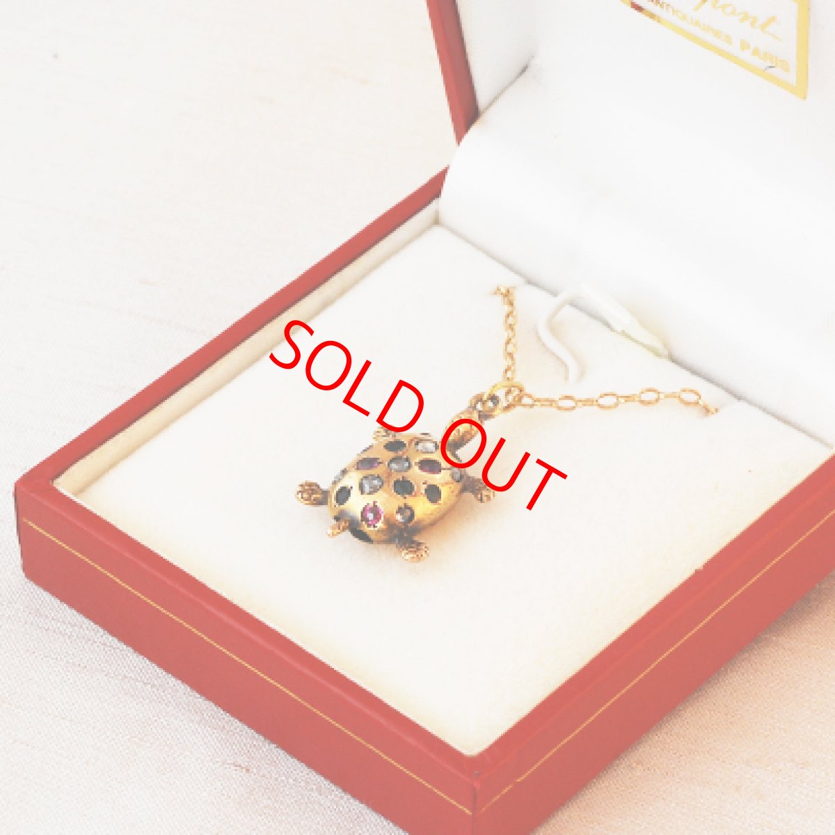 画像4: Sold ゴールド・ルビー・エメラルド・ダイヤモンドペンダント (4)