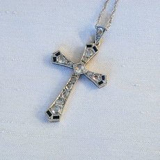 画像4: Sold ゴールド・ダイヤモンド・シセンティックサファイアペンダント (4)