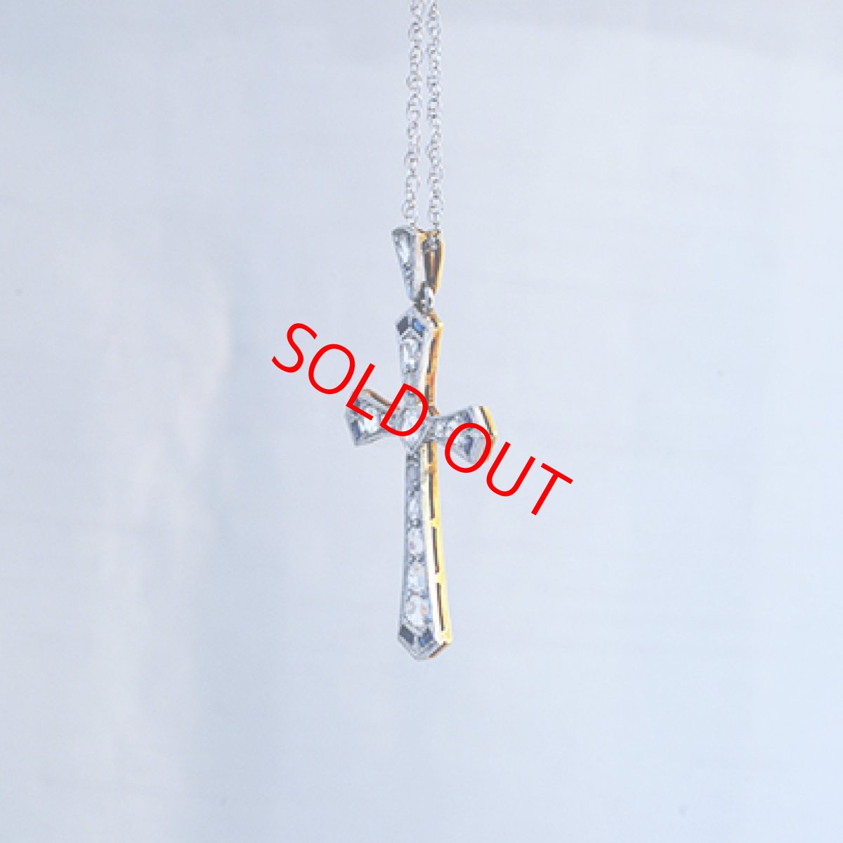 画像2: Sold ゴールド・ダイヤモンド・シセンティックサファイアペンダント (2)