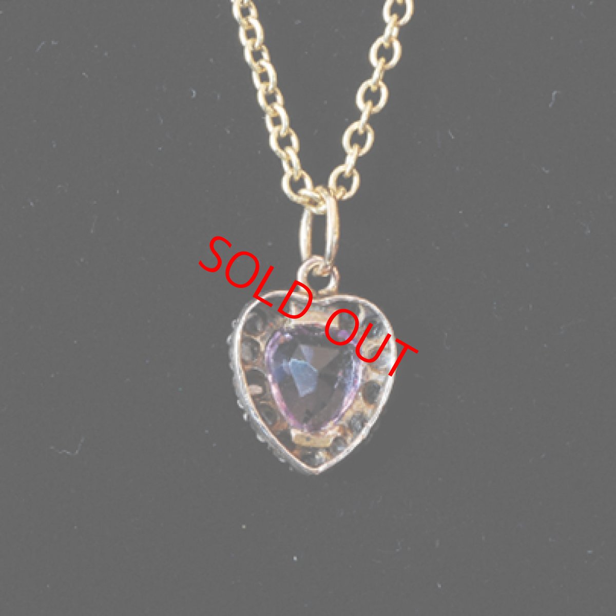 画像3: Sold ゴールド・シルバー・アメシスト・ダイヤモンドペンダント (3)