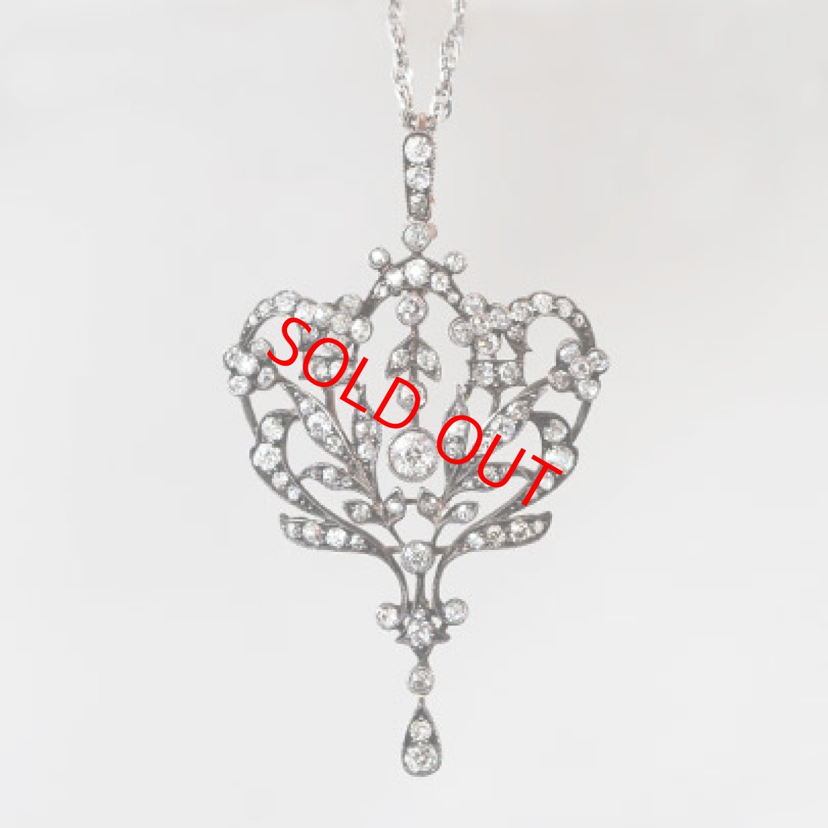 画像1: ゴールド・シルバー・ダイヤモンドペンダント (1)