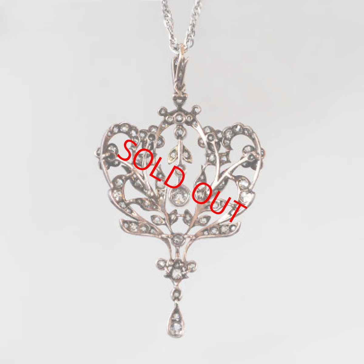 画像2: ゴールド・シルバー・ダイヤモンドペンダント (2)