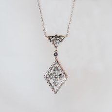 画像3: プラチナ・ダイヤモンドペンダント (3)