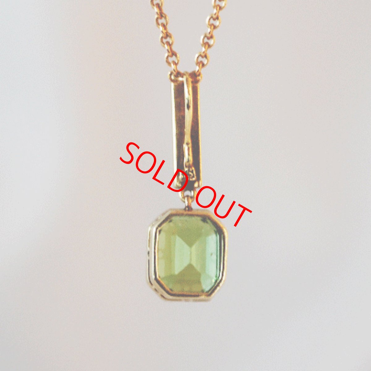 画像3: 15ct・ペリドット・パールペンダント (3)