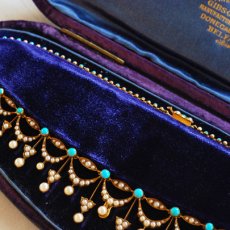 画像5: ゴールド・パール・ターコイズネックレス (5)