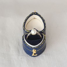 画像5: ゴールド・シルバー・パール ダイヤモンドリング (5)