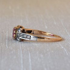 画像3: Sold 18ct.ゴールド・シルバー・ルビー・ダイヤモンドリング (3)