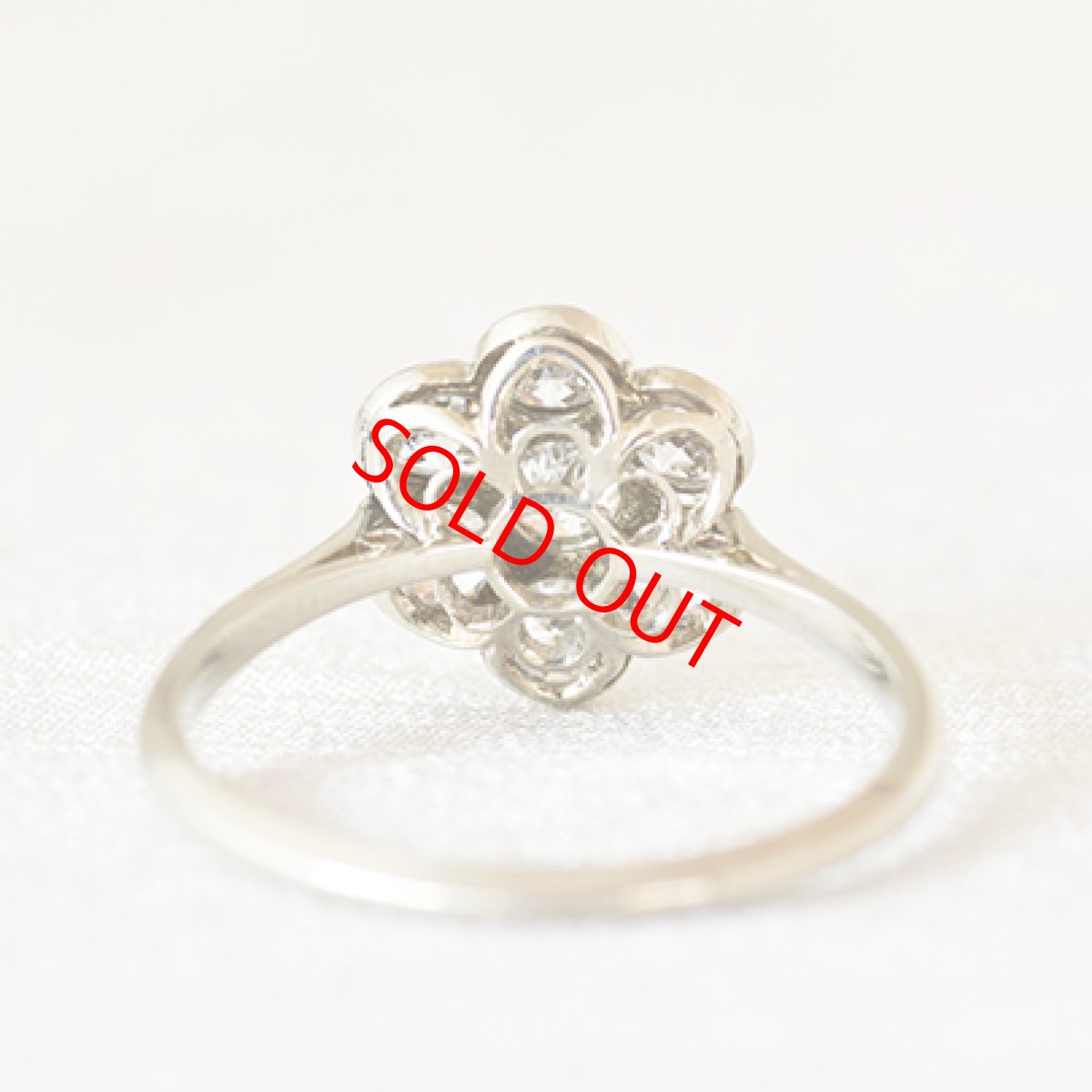 画像4: Sold 18ctゴールド・プラチナ・ダイヤモンドリング (4)