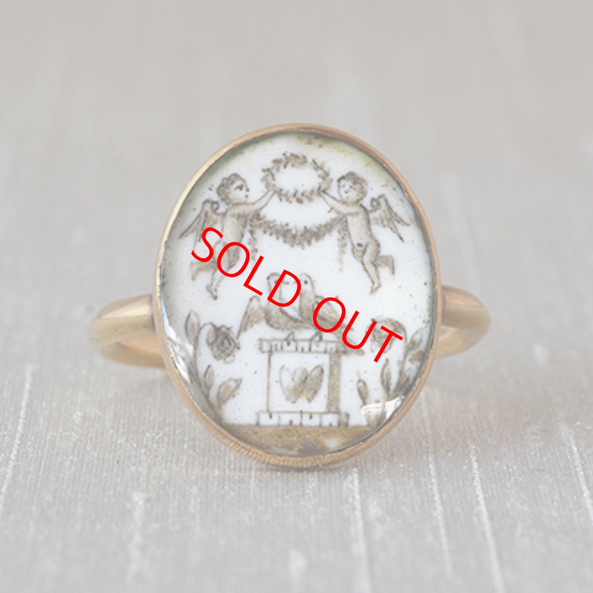 画像1: ゴールド・モーニングリング (1)