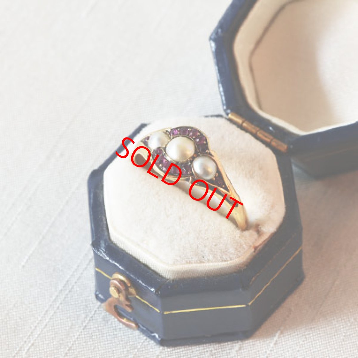 画像5: Sold 18ct・パール・ルビーリング (5)
