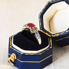 画像5: Sold 18ct.ゴールド・シルバー・ルビー・ダイヤモンドリング (5)