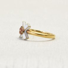 画像2: ゴールド・エナメルリング (2)