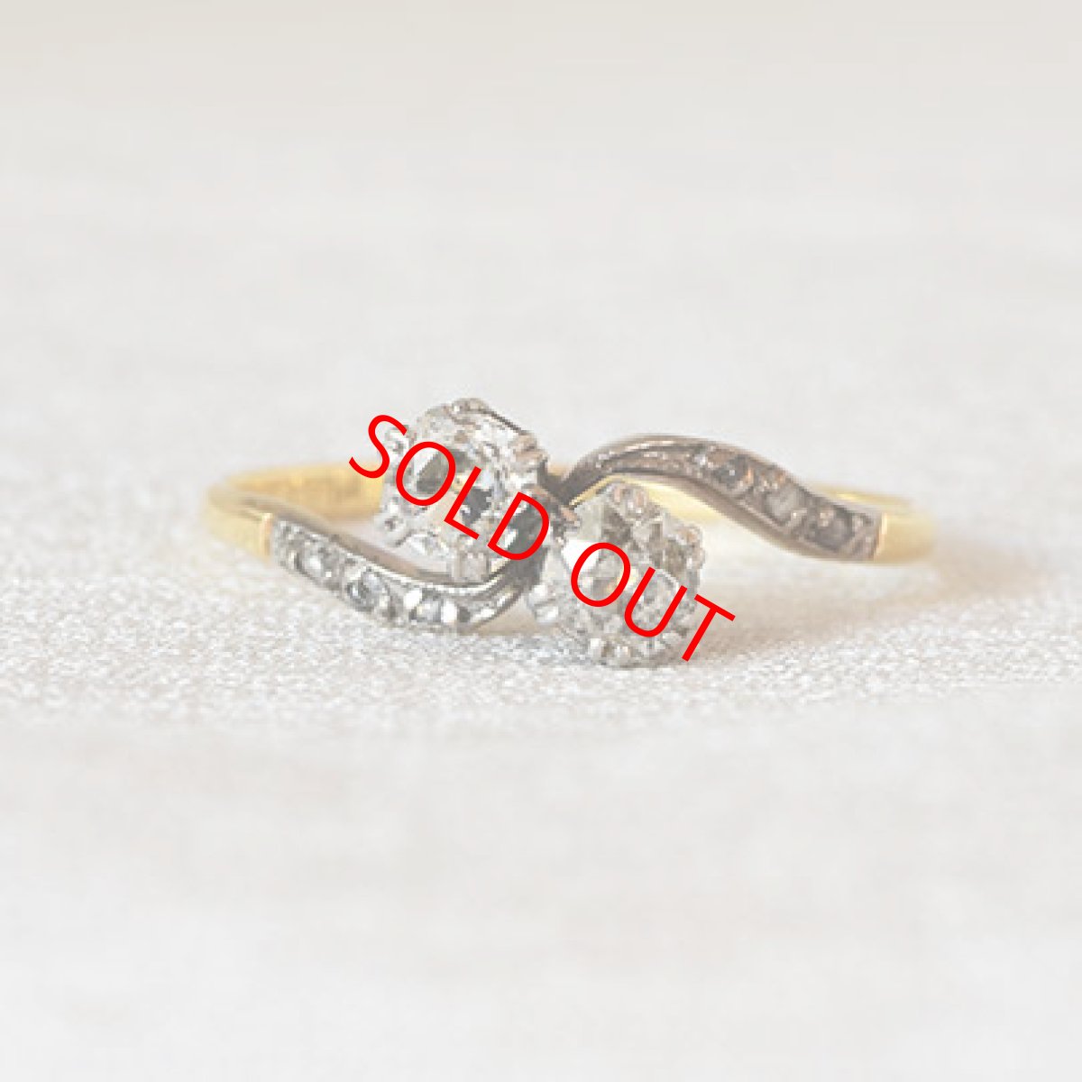 画像1: ゴールド・プラチナ・ダイヤモンドリング (1)