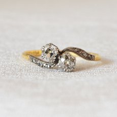 画像1: ゴールド・プラチナ・ダイヤモンドリング (1)